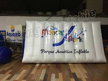 Đồ chơi nước bơm hơi PVC trắng và xanh bền, CE được phê duyệt thổi phao nổi
