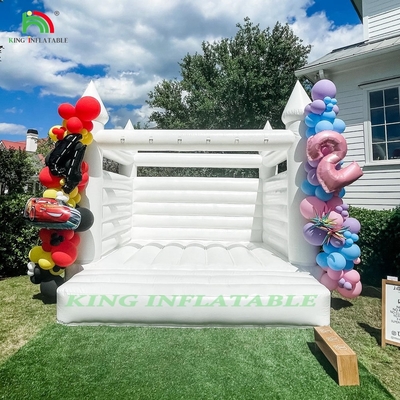 White Inflatable Bouncer Castle Indoor Inflatable Bounce House Cho đám cưới