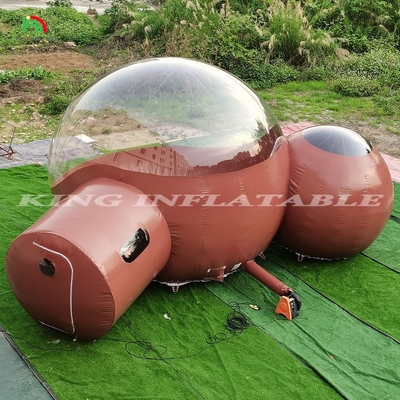 Cửa hàng thương mại 2 phòng PVC rõ ràng Eco Dome Trại bong bóng