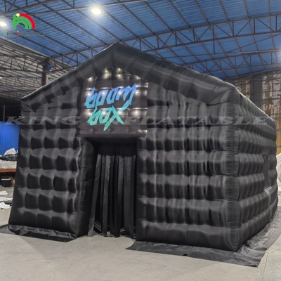 Đồ xách lớn Party Tent House Đen đèn LED Disco Bar Trại khối bơm