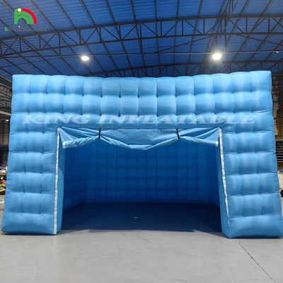 Ánh sáng LED có thể tùy chỉnh màu sắc Chiếc lều đêm di động màu xanh lam Lều cube nổi Chiếc lều tiệc cho các sự kiện