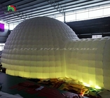 Thiết kế mới ngoài trời Igloo khổng lồ LED Lều mái vòm bơm với 2 đường hầm