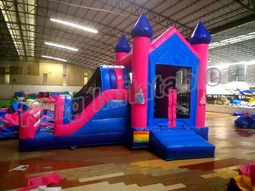 PVC Chất liệu bơm hơi Lâu đài với cầu trượt cho trẻ em, Lâu đài trẻ em Bouncy