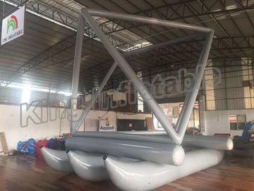 Thiết kế đặc biệt Thuyền bơm hơi màu xám bơm hơi cho trò chơi chèo thuyền Sử dụng