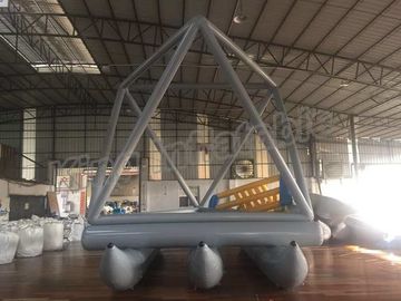 Thiết kế đặc biệt Thuyền bơm hơi màu xám bơm hơi cho trò chơi chèo thuyền Sử dụng