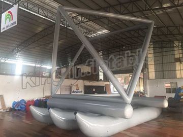 Thiết kế đặc biệt Thuyền bơm hơi màu xám bơm hơi cho trò chơi chèo thuyền Sử dụng