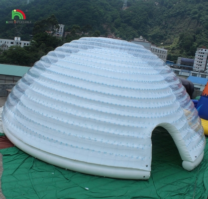 Khu lều mái vòm bơm lớn ngoài trời Igloo di động cho bữa tiệc cưới Cắm trại sử dụng thương mại