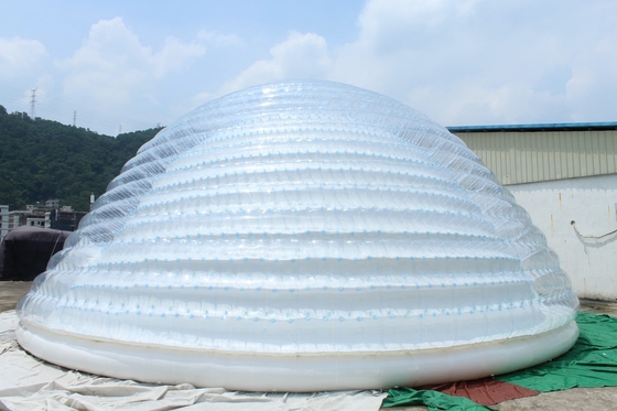 Khu lều mái vòm bơm lớn ngoài trời Igloo di động cho bữa tiệc cưới Cắm trại sử dụng thương mại