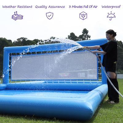 33x16.5x7FT sân bóng chuyền bơm lên bãi biển bóng chuyền lưới bóng chuyền hồ bơi hồ nước sân với bơm không khí cho trò chơi ngoài trời