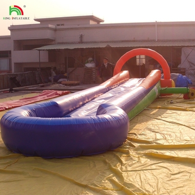 Water Game Inflatable One Lane Slip N Slide City Slide Với Soft Mat Water Slide Với Bể bơi Cho Sự kiện