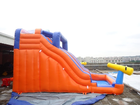 Giant Outdoor Double Track Inflatable Bouncer Water Slide Công viên nước