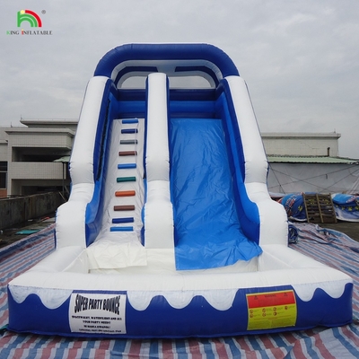Commercial Giant Water Slide Inflatable Kids Outdoor Inflatable Water Slide với bể bơi