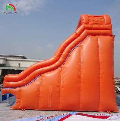 Bể bơi nước bơm màu đỏ Khóa trượt đôi Trẻ em Thả nhà Thương mại Nước đóng trượt Bể bơi