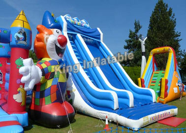 Giant Wave Thổi khô Trượt 21 feet Cao xanh / Trắng với bảo hành 2 năm