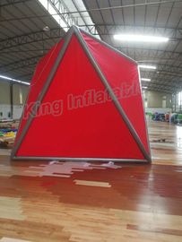 Công viên nước PVC màu xám / đỏ bơm hơi Công viên nước Sử dụng cho người lớn và trẻ em