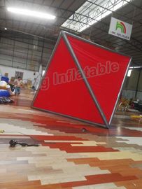 Công viên nước PVC màu xám / đỏ bơm hơi Công viên nước Sử dụng cho người lớn và trẻ em