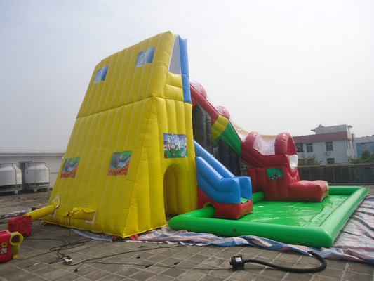 Ưu tiên thương mại lâu đài trẻ em sân chơi bơm trampoline trượt nước nhảy combo bouncer