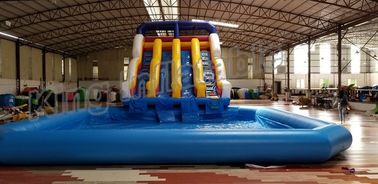 Trượt nước PVC thương mại bền với hồ bơi