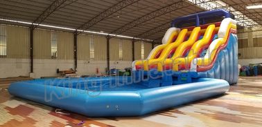 Trượt nước PVC thương mại bền với hồ bơi