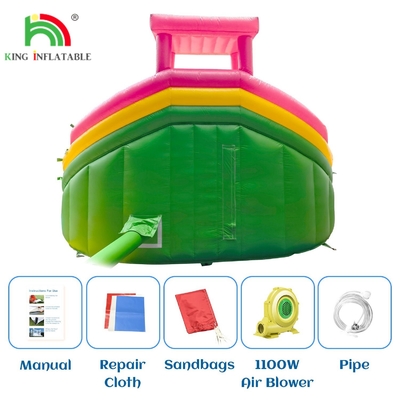 Băng trượt nước bơm hơi thương mại với bể bơi Băng trượt nước bơm hơi cho trẻ em và người lớn