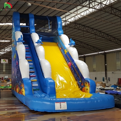 Đồ chơi phim hoạt hình ẩm ướt giá rẻ Bounce House Commercial Inflatable Water Slide