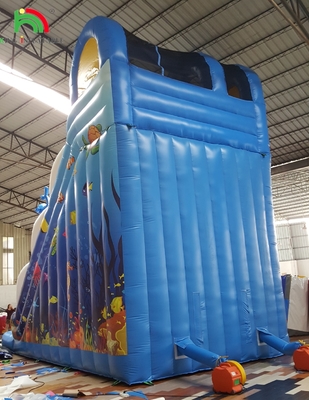 Đồ chơi phim hoạt hình ẩm ướt giá rẻ Bounce House Commercial Inflatable Water Slide