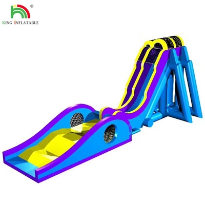 Thuê công ty thương mại thú vị Crazy Blue Bánh trượt nước bơm cho trẻ em và người lớn