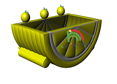 Funny Fruit Shape PVC bơm hơi lâu đài cho trẻ mới biết đi, bé Bungee Bouncer