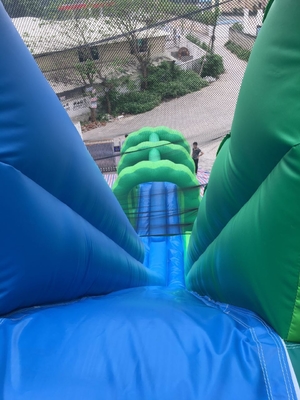 Giant Water Slide Inflatable Commercial Inflatable Water Slide với bể bơi