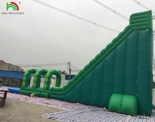 Giant Water Slide Inflatable Commercial Inflatable Water Slide với bể bơi