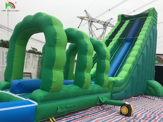 Giant Water Slide Inflatable Commercial Inflatable Water Slide với bể bơi