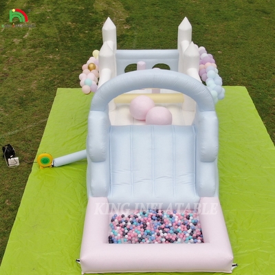 Bouncer có thể thổi lên Combo Obstacle Course Bounce Castle House With Slides Ball Pit Climbing Blower
