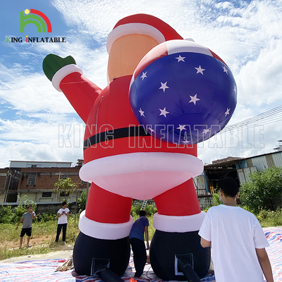 20ft 26ft 33ft quảng cáo bơm lên Santa Claus cho trang trí bữa tiệc Giáng sinh