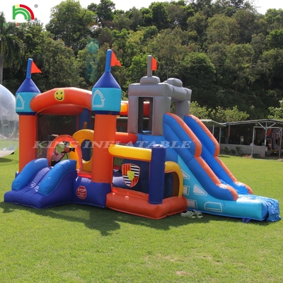 Commercial Inflatable Bounce Combo House Lâu đài nhảy với slide & Ball Pit Inflatable Jumping Bouncy Castle cho trẻ em