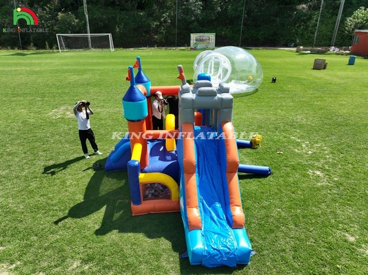Commercial Inflatable Bounce Combo House Lâu đài nhảy với slide & Ball Pit Inflatable Jumping Bouncy Castle cho trẻ em