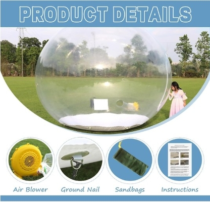 10FT cầu tuyết bơm lên 0,5mm PVC đồ trang trí Giant thông minh bơm bơm lên lều Igloo