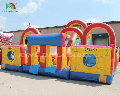 Đường đua chướng ngại vật ngoài trời tương tác Blow Up Kids Đường đua chướng ngại vật ngoài trời