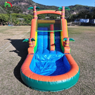 21x9x12FT thương mại lớp PVC Bounce House bơm nước trượt trượt nhiệt đới với phun nước
