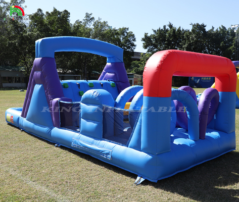 Commercial Outdoor Inflatable Bouncer Combo Bounce House Kids Party Bouncy Castle With Slide Ball Pit Climbing Obstacle Blower (Thiết bị thổi trở ngại)
