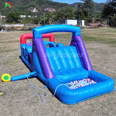 Commercial Outdoor Inflatable Bouncer Combo Bounce House Kids Party Bouncy Castle With Slide Ball Pit Climbing Obstacle Blower (Thiết bị thổi trở ngại)