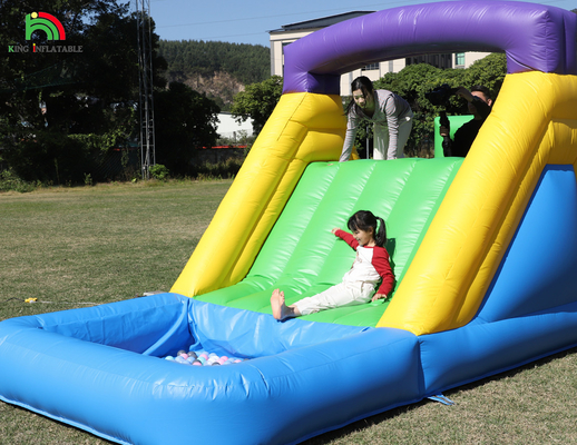 Bouncer có thể bơm lên Combo Obstacle Course Bounce Castle House With Slides Ball Pit Climbing Obstacle Blower