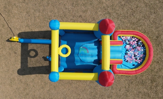 Nội thất bên ngoài Party Bounce House Inflatable Toddler Bounce House Combo Với Ball Pit Slide Basket Trampoline