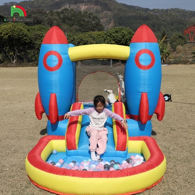 Nội thất bên ngoài Party Bounce House Inflatable Toddler Bounce House Combo Với Ball Pit Slide Basket Trampoline