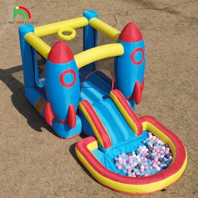 Nội thất bên ngoài Party Bounce House Inflatable Toddler Bounce House Combo Với Ball Pit Slide Basket Trampoline