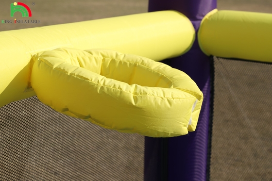 Nhà bật lên có thể bơm với trượt leo tường trở ngại Trampoline Ball Pit Pool