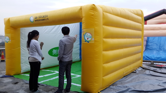 Ngoài trời lớn Blow Up sự kiện Triển lãm Party Tent với đèn LED Nightclub nổi Party Cube Đen Nightclub nổi