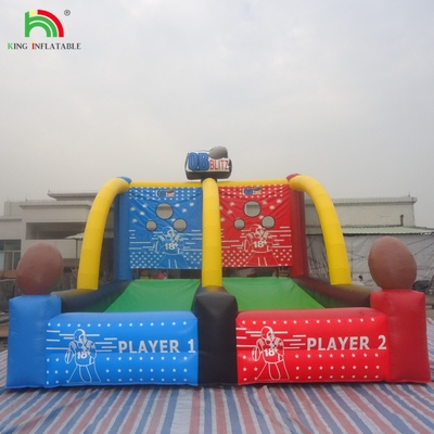 Outdoor Inflatable Fun Games Sports Quarterback Blitz Inflatable Football Thoss Game (Trò chơi bóng đá bơm lên)
