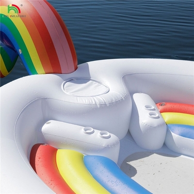 6 người Đường bọc thép Unicorn Water Mount Sea Lake Pool Float Water Toy Giant Unicorn Đường bọc thép nổi cho bữa tiệc nước