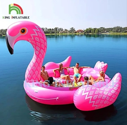 6 người Đồ cầu phao nước nổi núi biển hồ bơi nổi nước đồ chơi khổng lồ kỳ lân Flamingo giường nổi nổi cho bữa tiệc nước