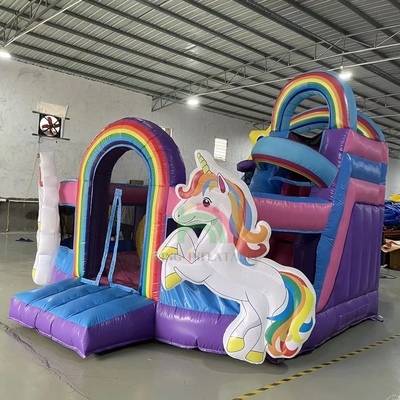 Bouncer có thể bơm lên Combo Obstacle Course Bounce Castle House With Slides Ball Pit Climbing Obstacle Blower